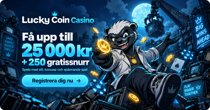 Lucky Coin Casino – spel, cashback och Degen Club